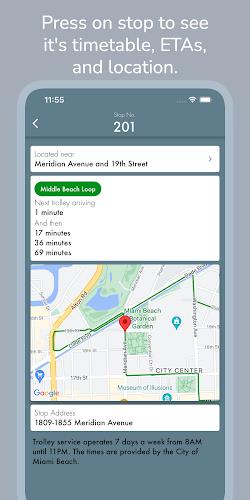 Miami Beach Trolley Tracker应用截图第2张