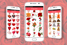 Romantic Rose Stickers Ekran Görüntüsü 2