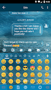 SMS Messages Bubble Rain Theme Zrzut ekranu 3