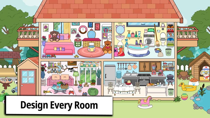 Tizi Home Room Decoration Game スクリーンショット 0