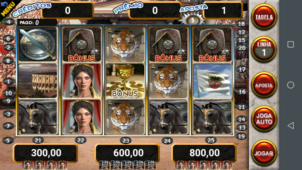 Gladiador Slot Caça Níquel ภาพหน้าจอ 0