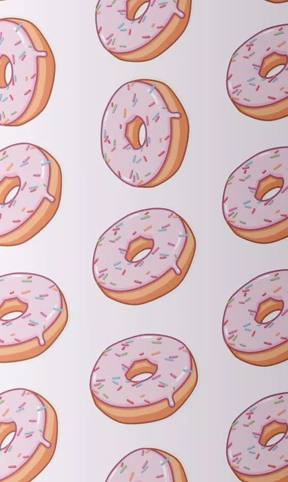 Cute Donut Wallpaper HD 4K स्क्रीनशॉट 2