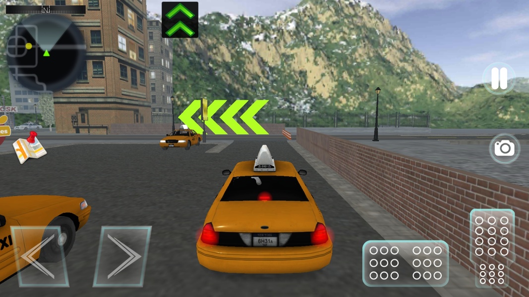 City Taxi Driver Sim Tangkapan skrin 1