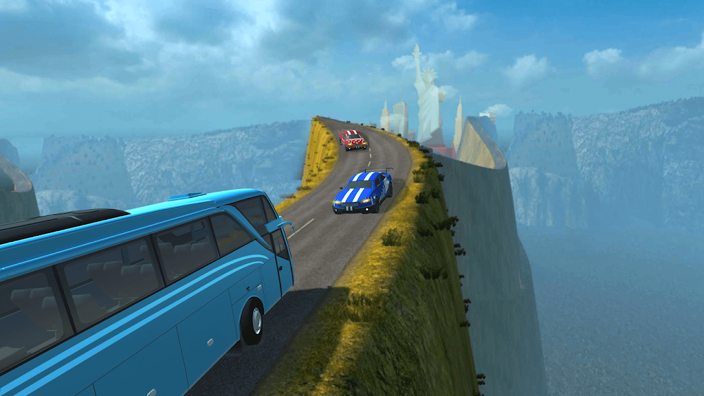 Risky Roads Bus Driver Offroad Captura de tela 1