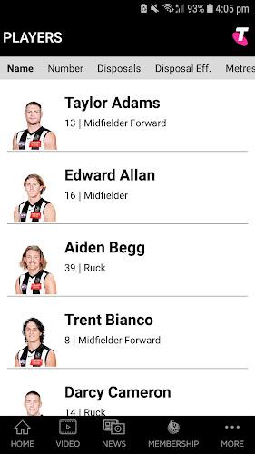 Collingwood Official App Captura de tela 2