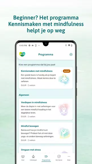 VGZ Mindfulness Coach Скриншот 2