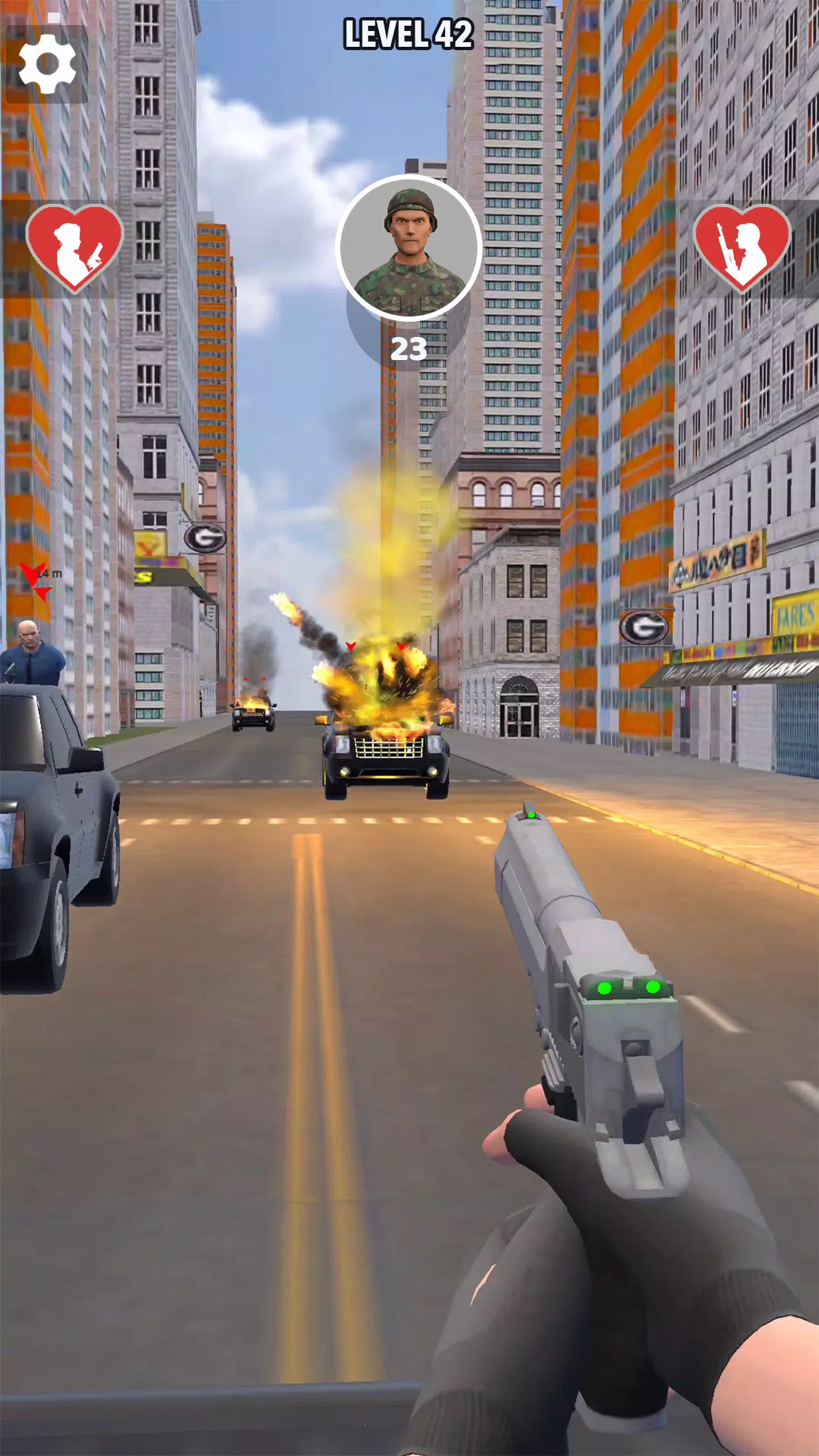 Mr and Mrs Shooter: City Hunt Zrzut ekranu 2