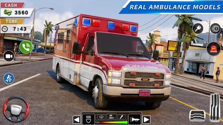 Rescue Ambulance American 3D Tangkapan skrin 3