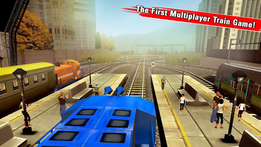 Train Racing Games 3D 2 Player Tangkapan skrin 2