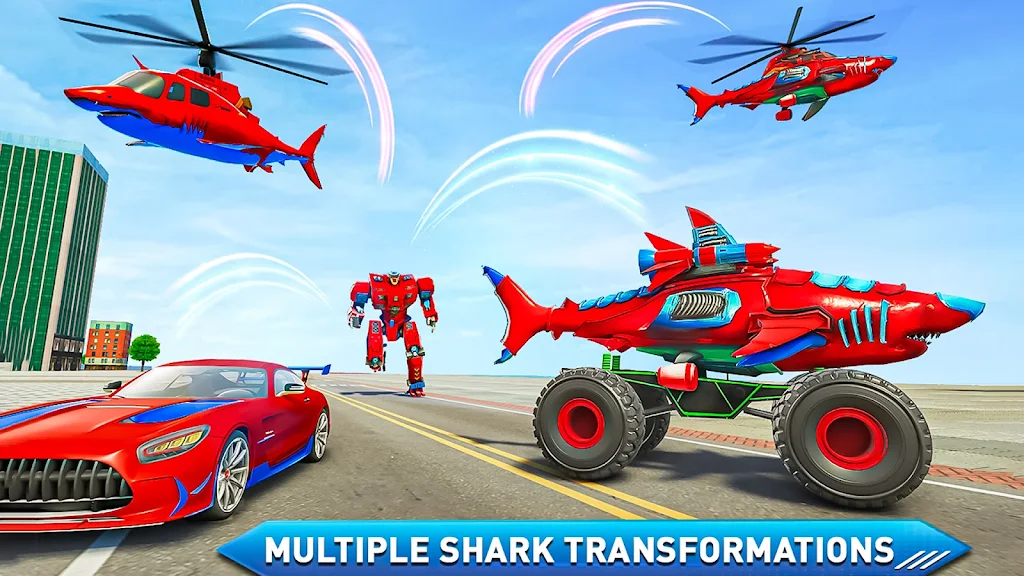 Monster Truck Robot Shark Game应用截图第3张