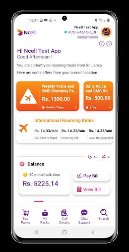 Ncell App: Recharge, Buy Packs Tangkapan skrin 1