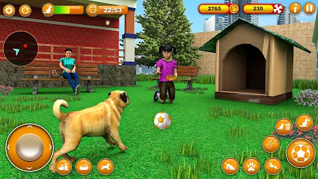 Pet Dog Family Adventure Games Schermafbeelding 0