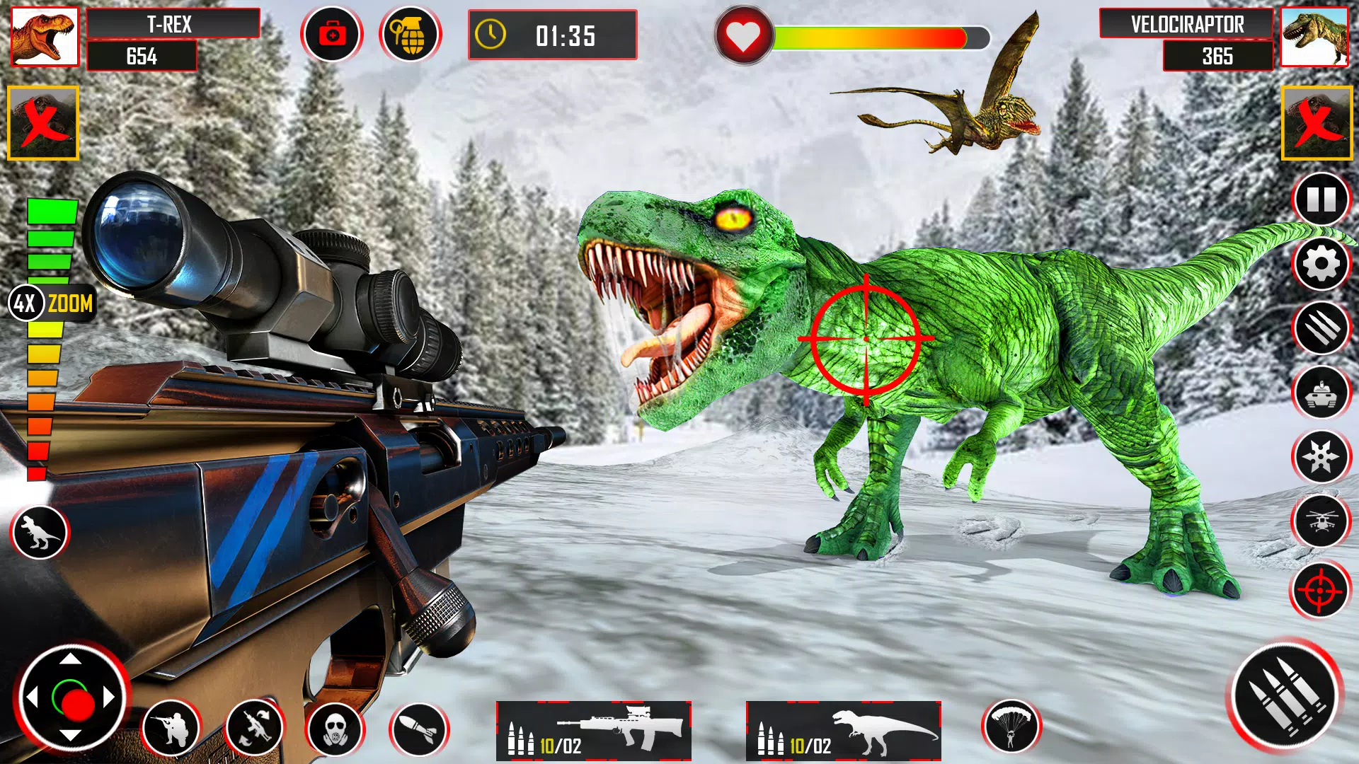 Wild Dino Hunting - Gun Games Ekran Görüntüsü 2