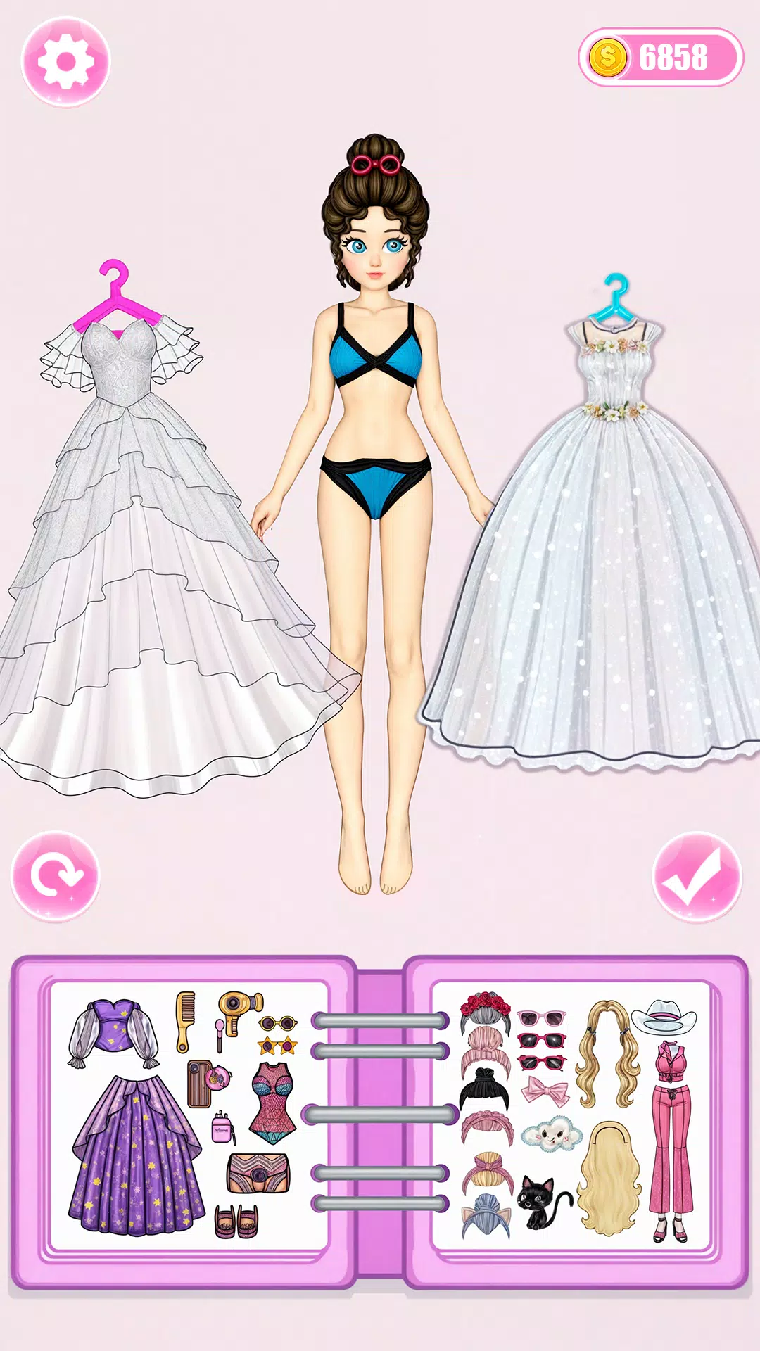 Paper Doll: Dress Up DIY Game स्क्रीनशॉट 1