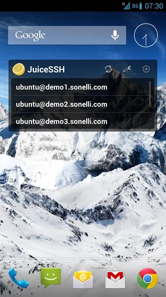 JuiceSSH - SSH Client スクリーンショット 1