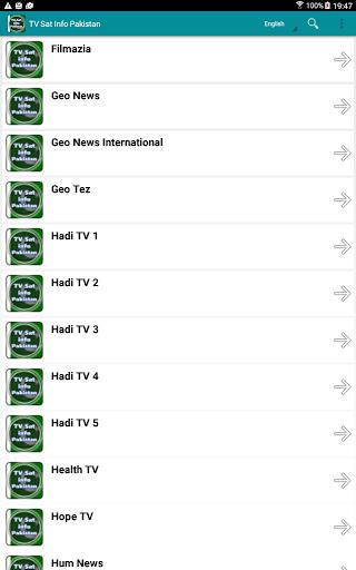 TV Sat Info Pakistan ဖန်သားပြင်ဓာတ်ပုံ 1
