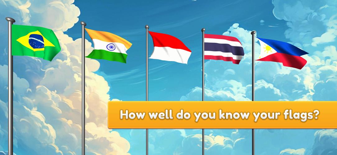 Flag Naming Trivia Guess Quiz ဖန်သားပြင်ဓာတ်ပုံ 1