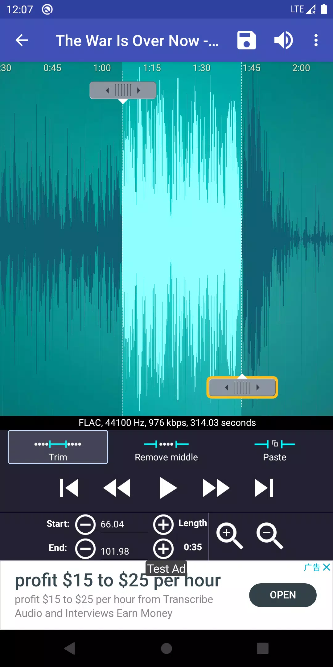 Ringtone Maker:create ringtone Screenshot 1