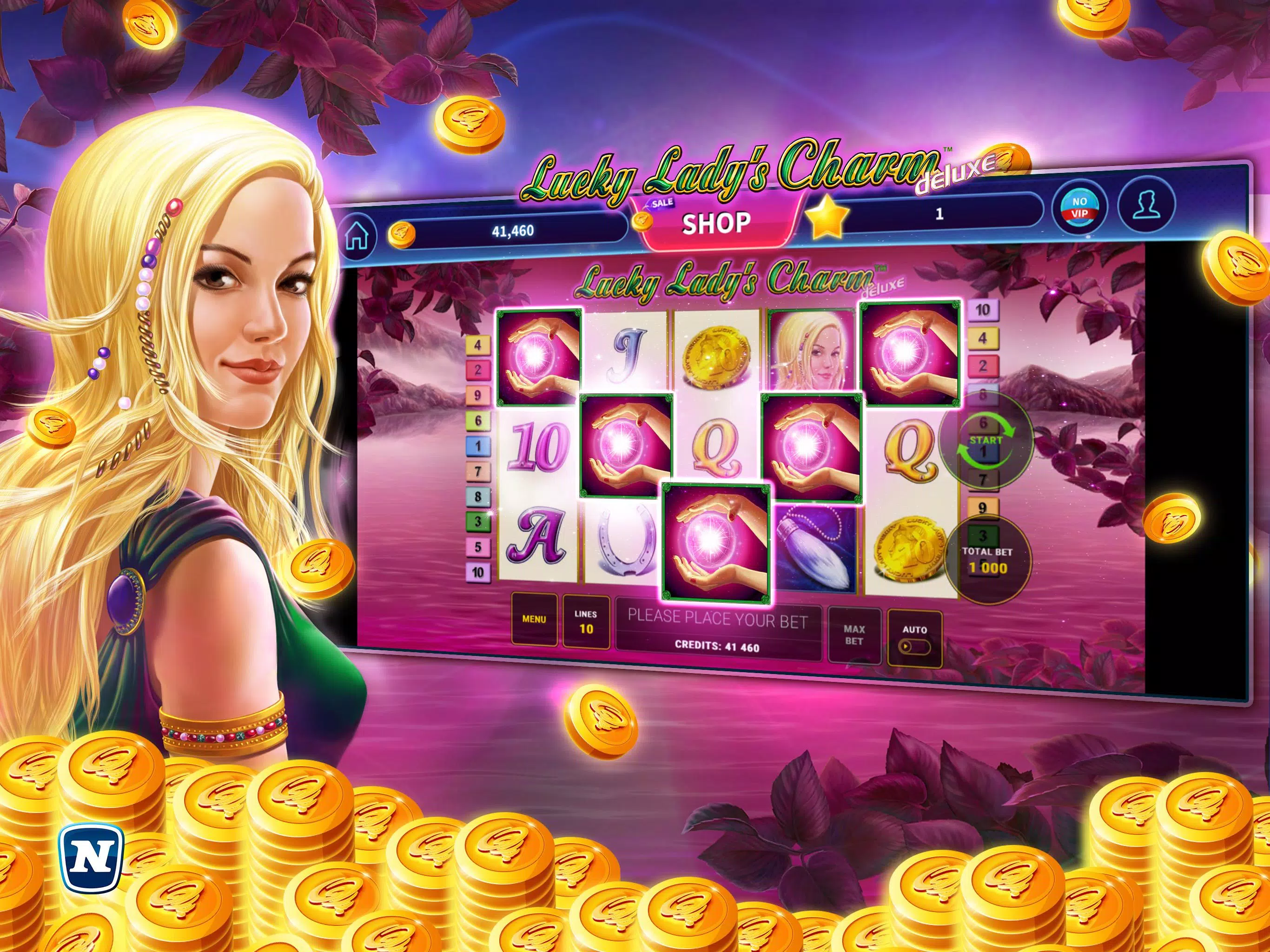 Lucky Lady's Charm Deluxe Slot