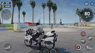 US Police Bike Rider Simulator स्क्रीनशॉट 2