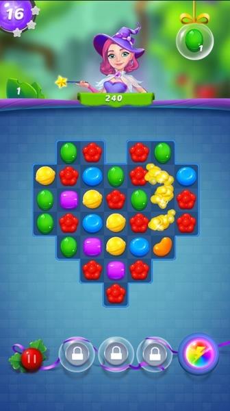 Candy Witch Match 3 Puzzle Tangkapan skrin 1