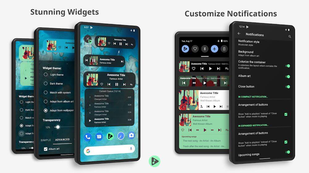 Musicolet Music Player Mod ဖန်သားပြင်ဓာတ်ပုံ 2