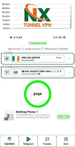 Nx Tunnel VPN Ekran Görüntüsü 1