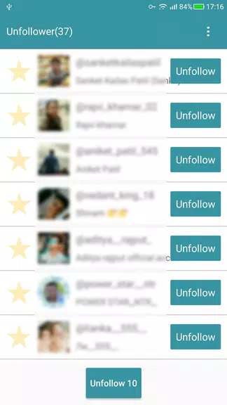 Unfollow Users Cleaner स्क्रीनशॉट 3
