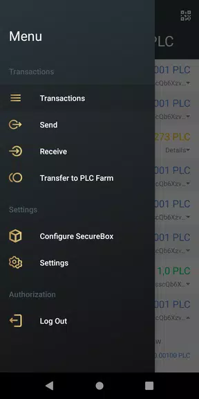 PLC Wallet Screenshot 1