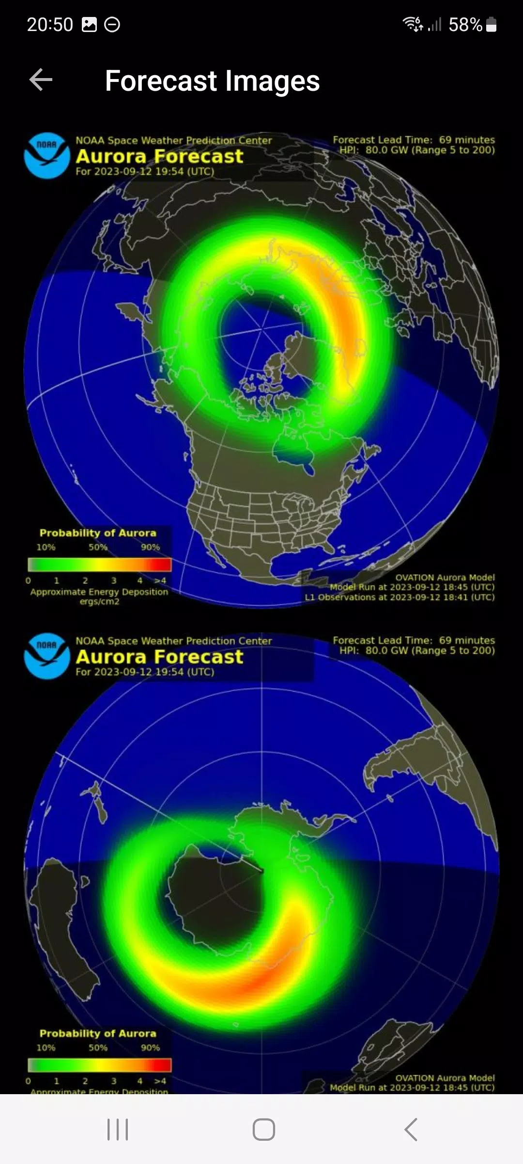 My Aurora Forecast Tangkapan skrin 3