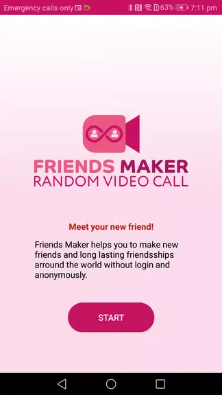 Friends Maker - Random Video Call Capture d'écran 0