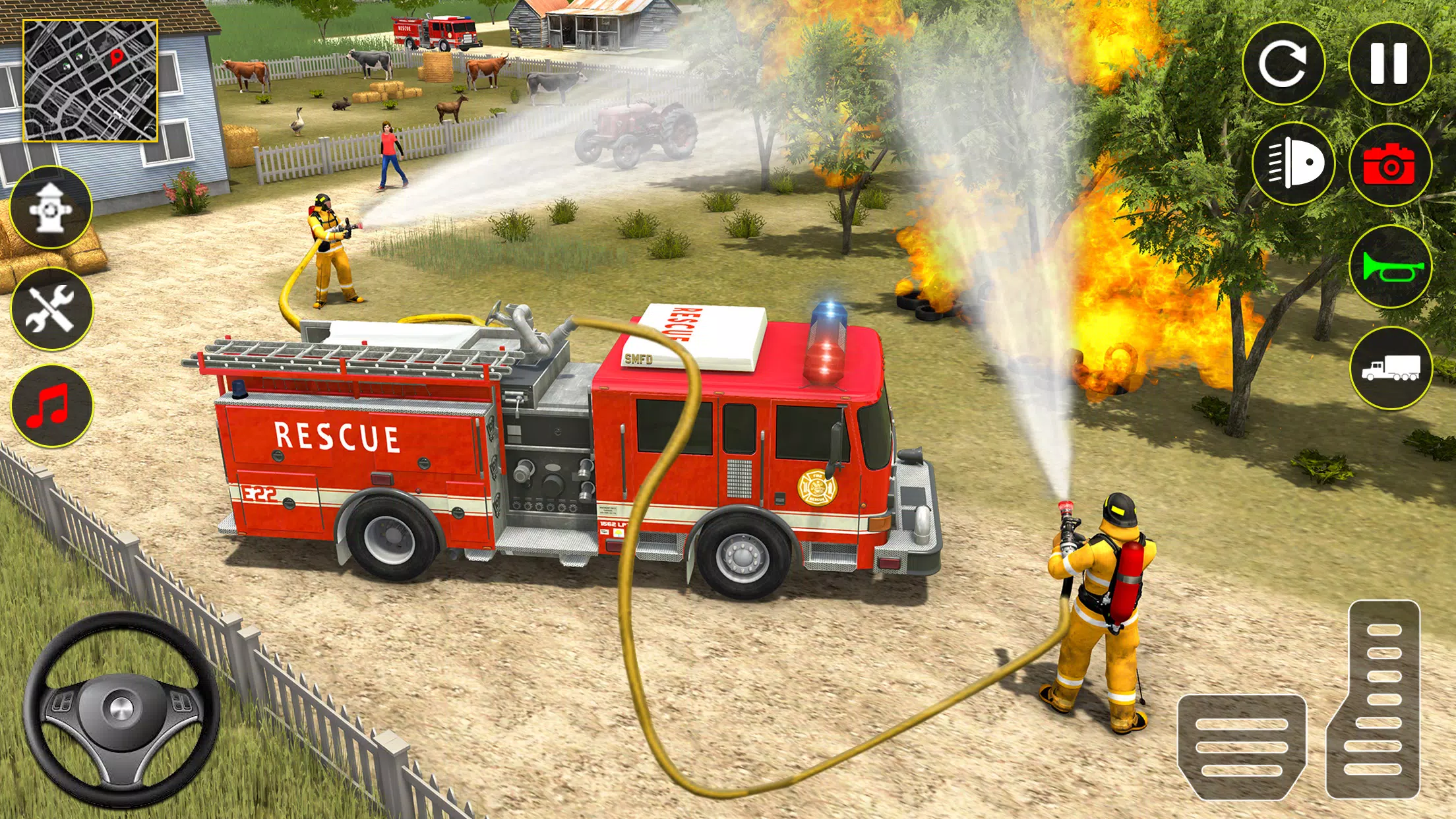 Fire Truck Rescue Sim Games 3d應用截圖第1張