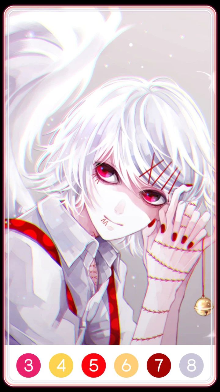 Tokyo Ghoul Paint by Number स्क्रीनशॉट 0