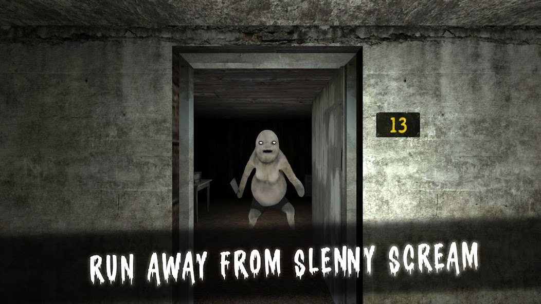 Slenny Scream: Horror Escape Mod ဖန်သားပြင်ဓာတ်ပုံ 0