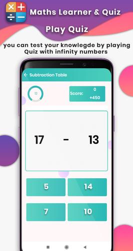 Learn Math : mental arithmetic Capture d'écran 3