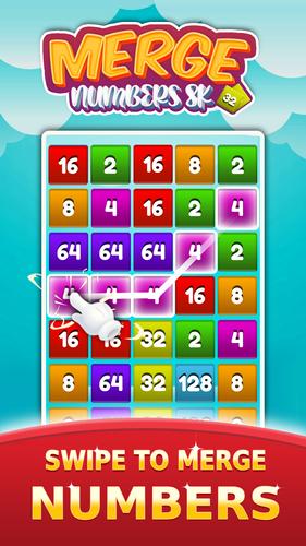 2048 Number Merge Games Puzzle Скриншот 1
