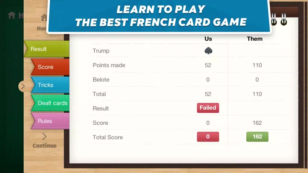 Belote Coinche - card game Screenshot 2