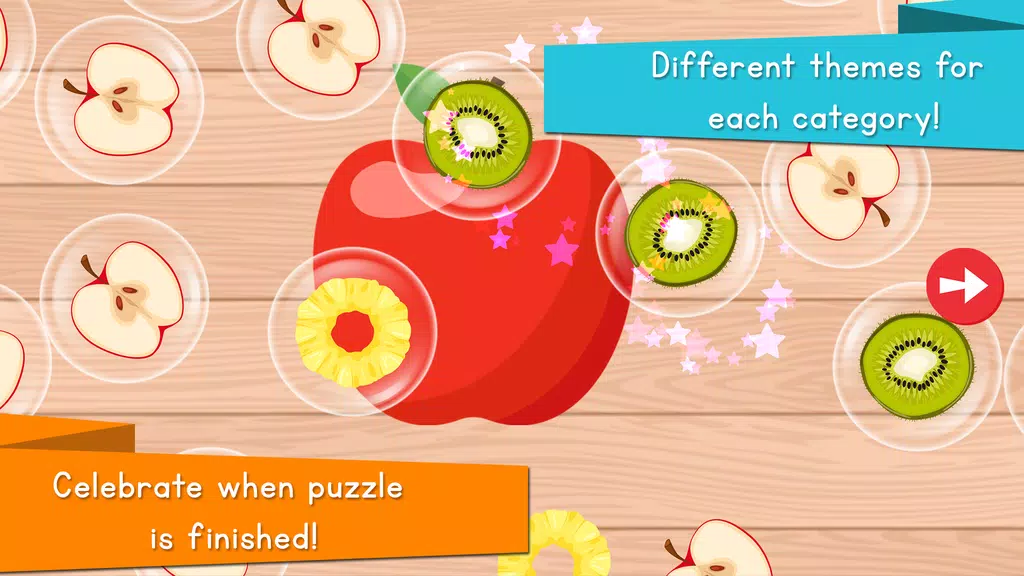 Food Puzzle for Kids ภาพหน้าจอ 1