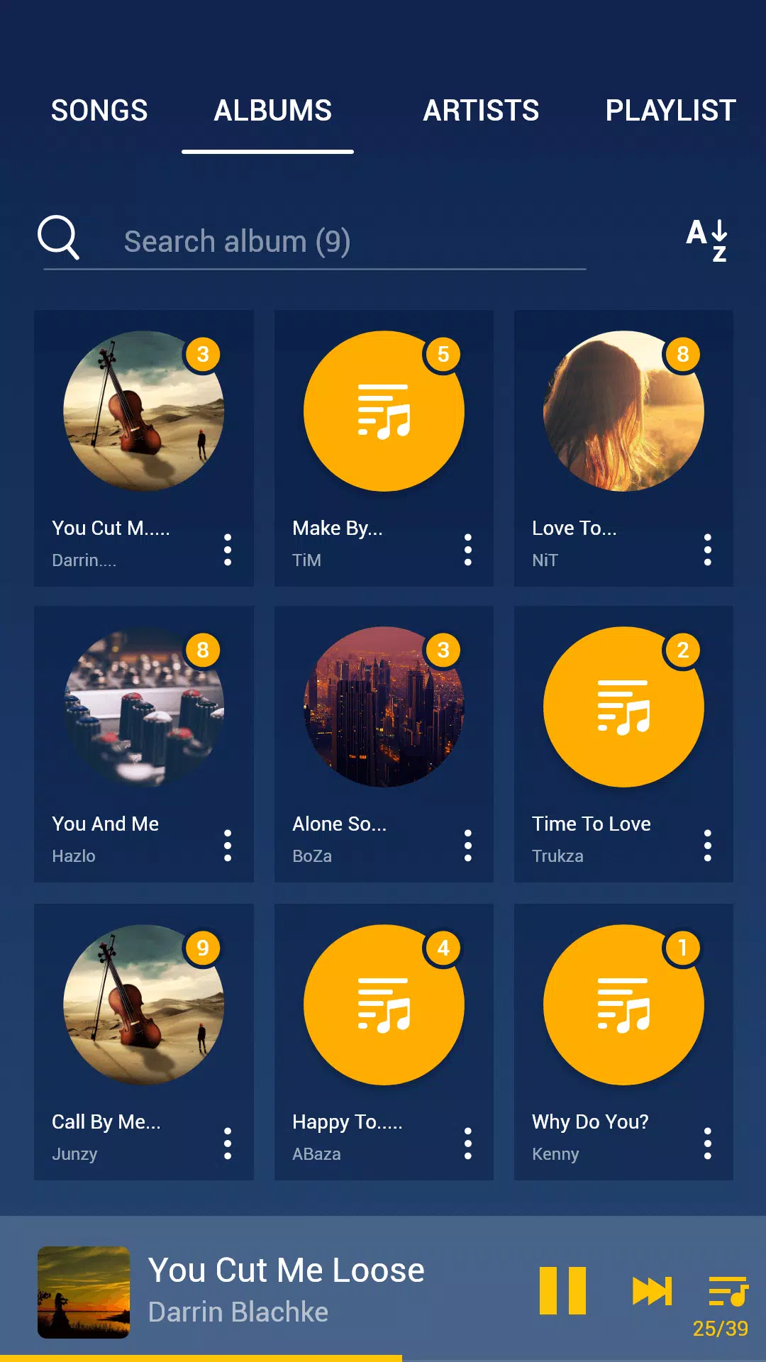 Music Player - MP3 Player Schermafbeelding 1