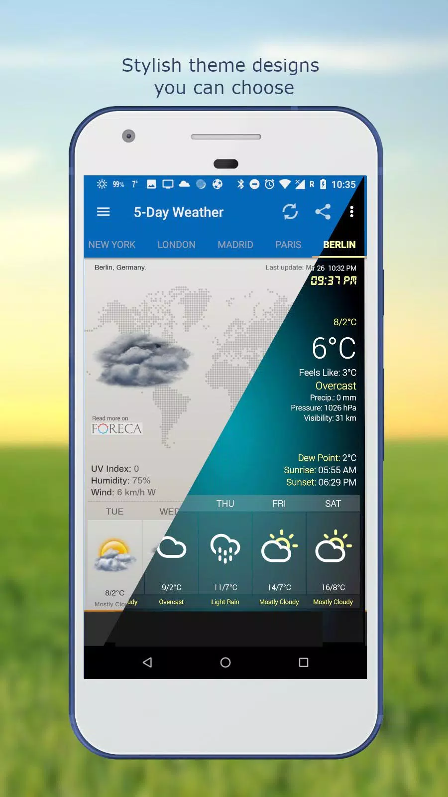 Weather & Clock Widget ဖန်သားပြင်ဓာတ်ပုံ 3