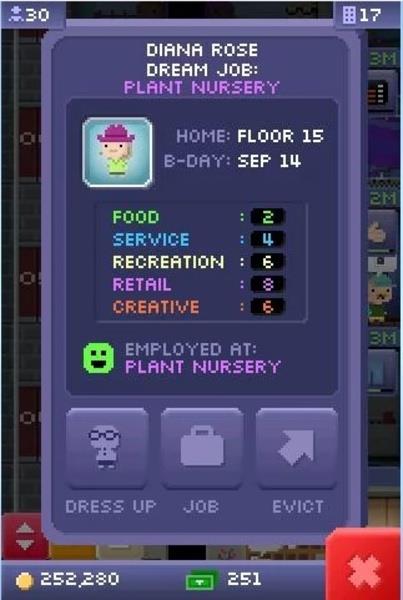 Tiny Tower Mod ဖန်သားပြင်ဓာတ်ပုံ 3