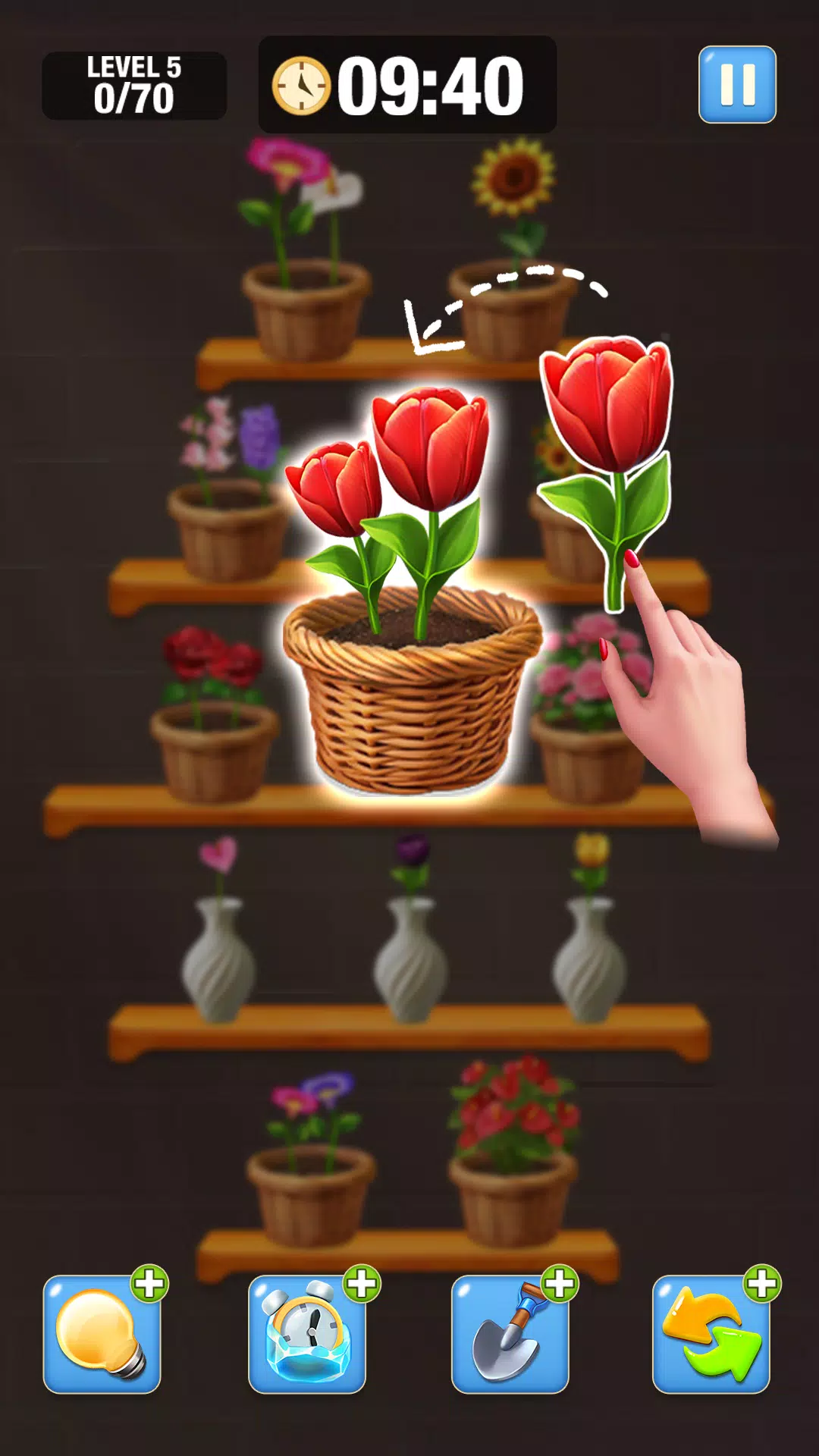 Blossom Match-Flower Sort Game Captura de pantalla 1