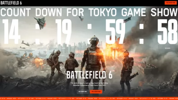Battlefield 6 Tokyo Game Show 2025 promotional countdown banner