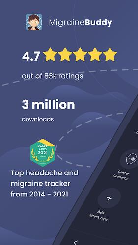 Migraine Buddy: Track Headache Capture d'écran 0