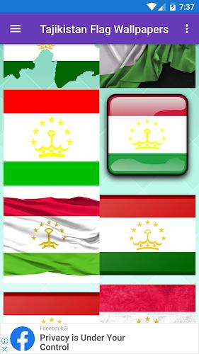 Tajikistan Flag Wallpaper: Fla ဖန်သားပြင်ဓာတ်ပုံ 2