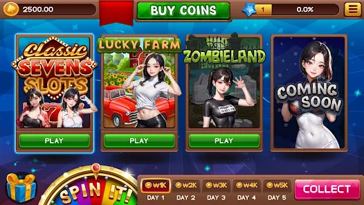 Sexy slot girls: vegas casino Mod 스크린샷 1