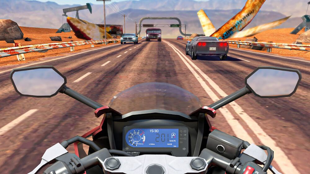 Moto Rider GO: Highway Traffic Mod Скриншот 0