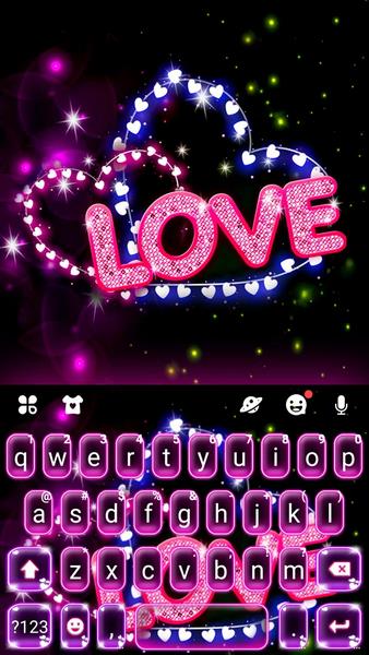 Neon Love Theme Screenshot 0