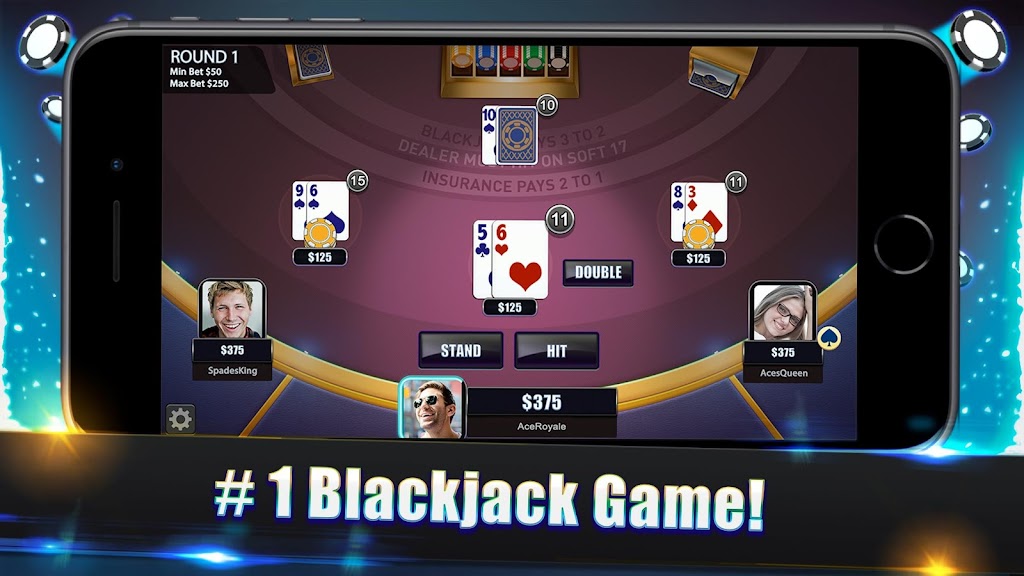 Blackjack Legends: 21 Online Multiplayer Casino Captura de pantalla 0