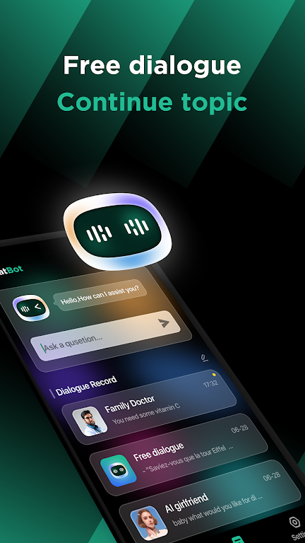 ChatBot – AI Chat Mod Captura de pantalla 1
